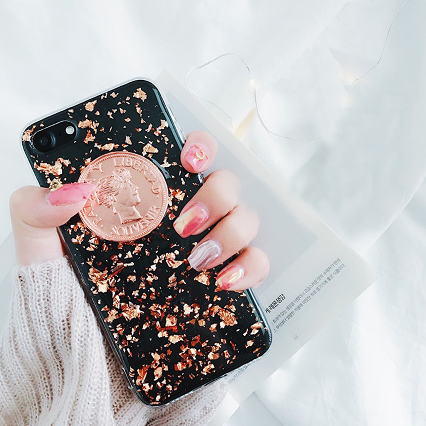 Arram iPhone 8 shiny case plus card storage popula