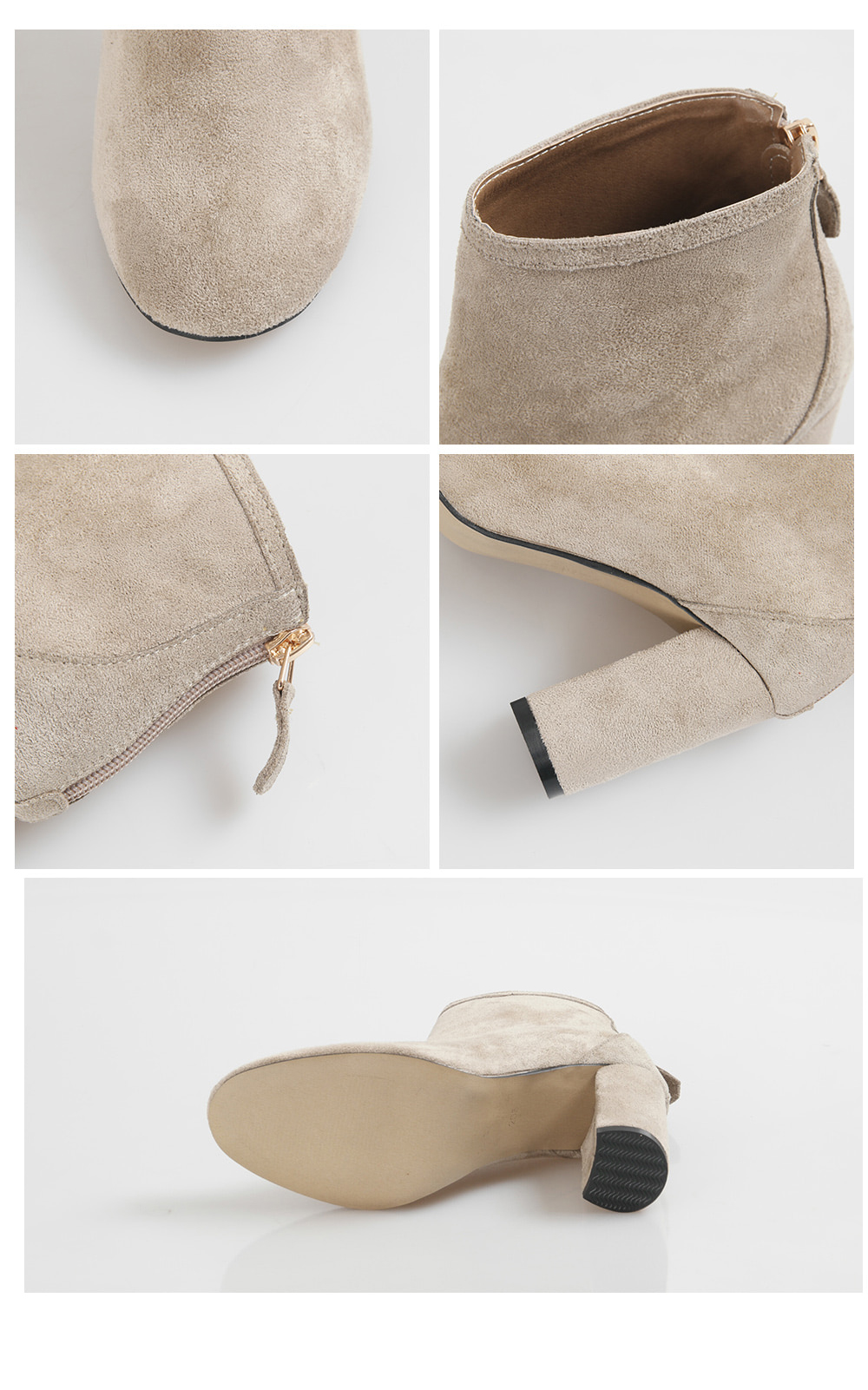 Comfortable suede Women Angle Boots One-point coor