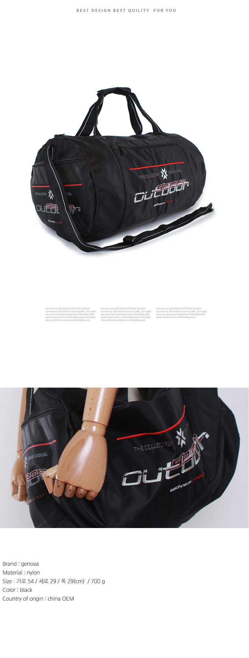 Travel Luggage Big size Boston bag Travel vacation
