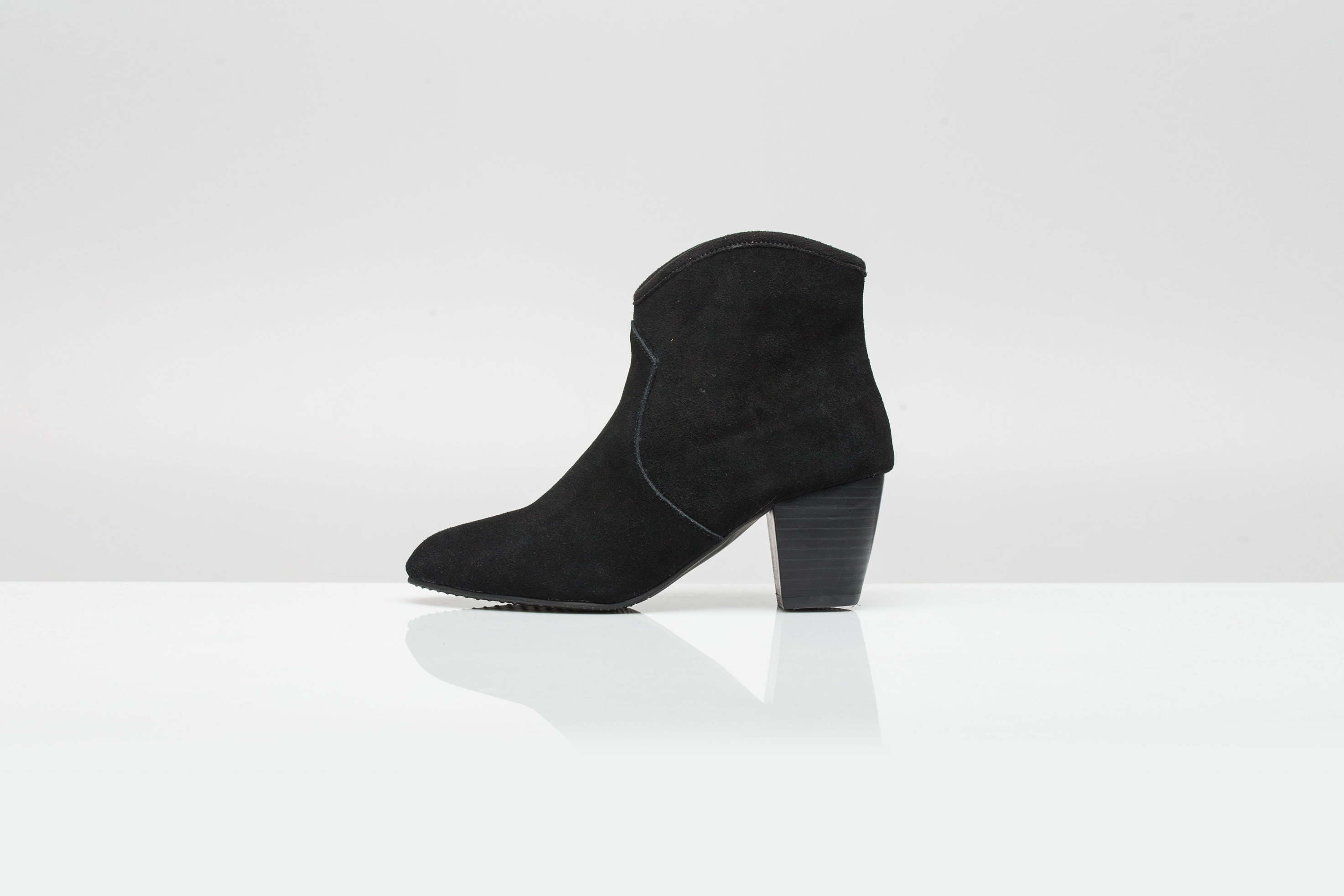 Michon Suede Angle Boots 6.0cm 3color Cute, sporty