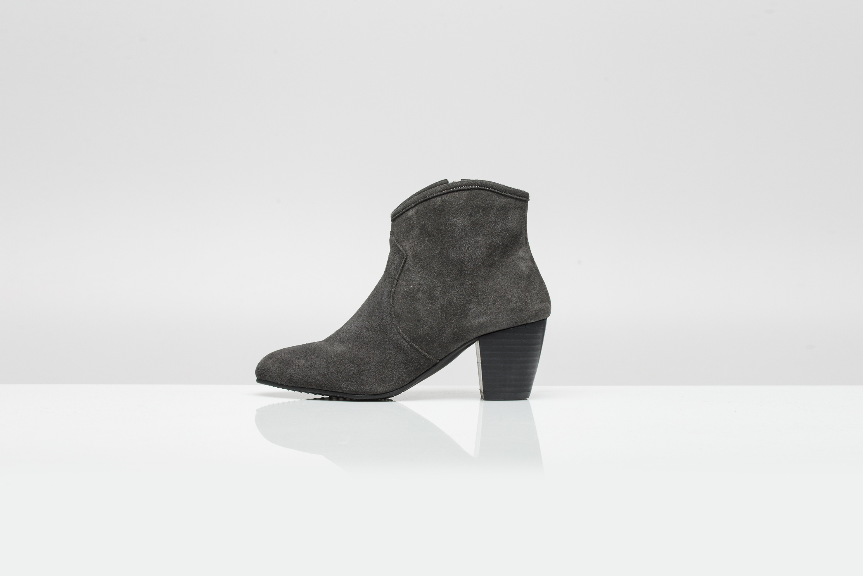 Michon Suede Angle Boots 6.0cm 3color Cute, sporty