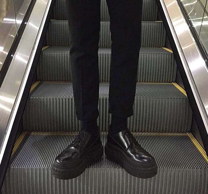ACN Hover Derby Shoes Men's 20s Unusual Design 
