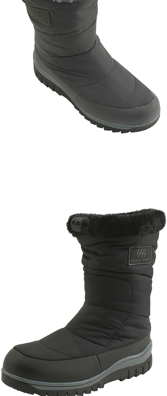 Padding warm winter boots flat middle boots climb 
