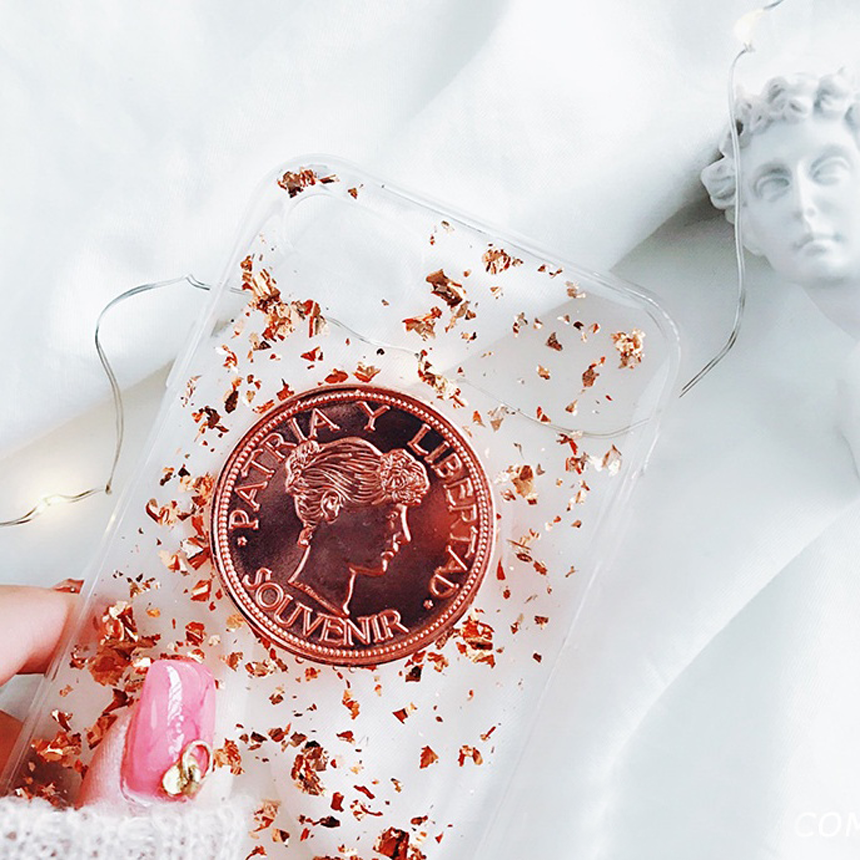 Arram iPhone 8 shiny case plus card storage popula