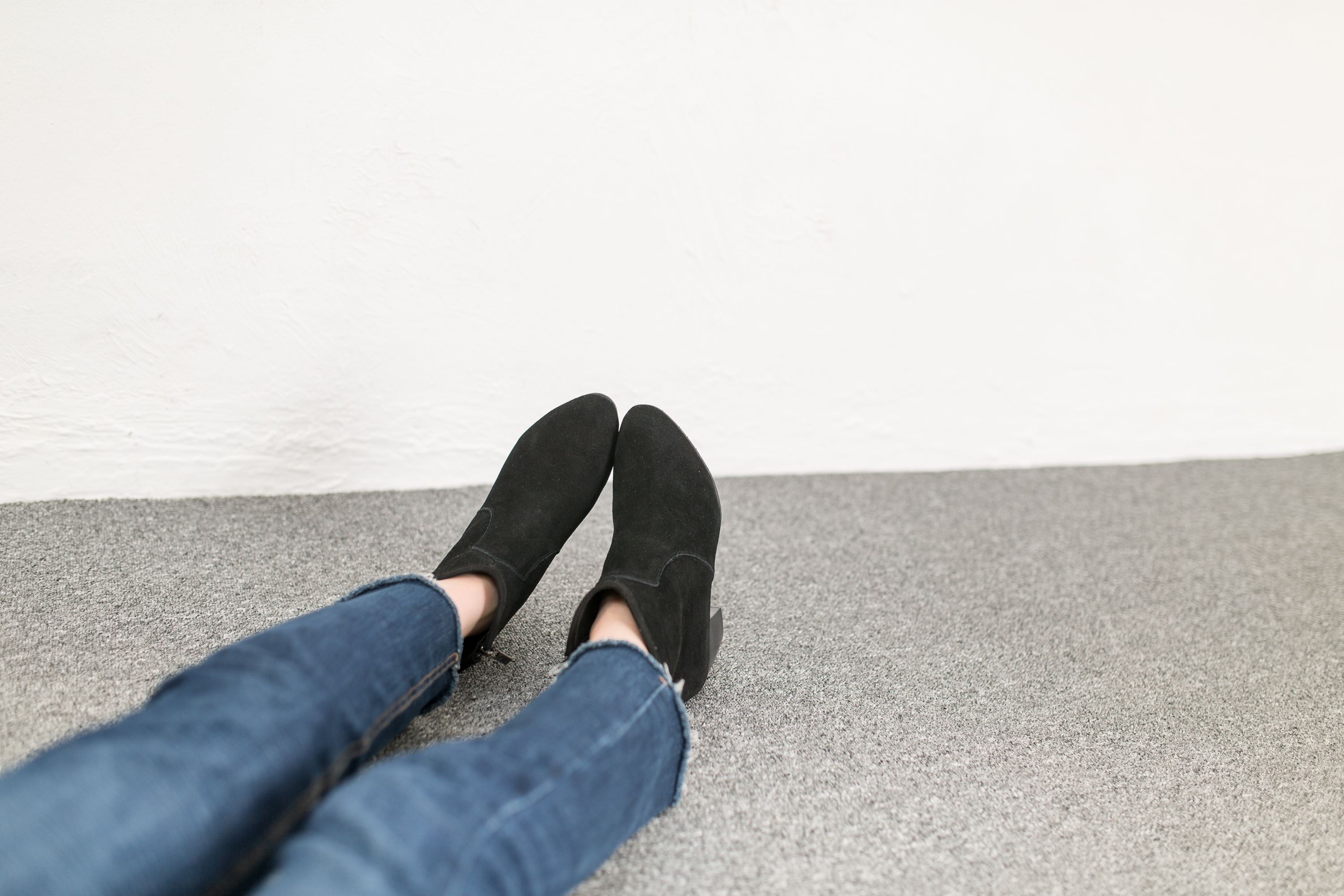 Michon Suede Angle Boots 6.0cm 3color Cute, sporty