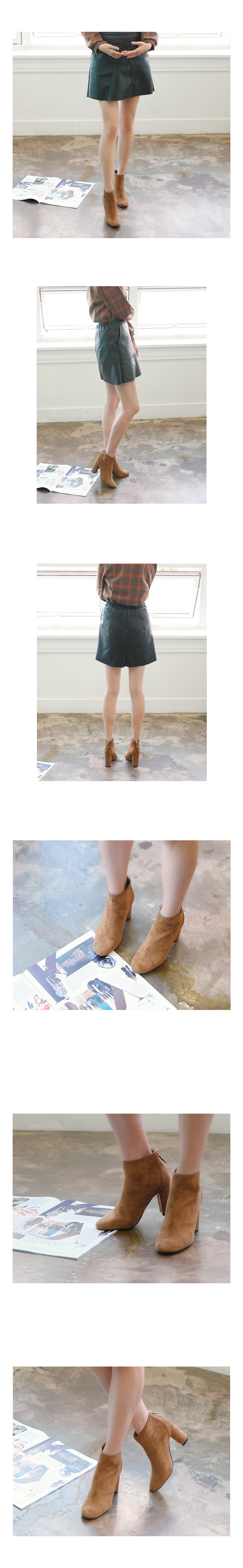 Comfortable suede Women Angle Boots One-point coor