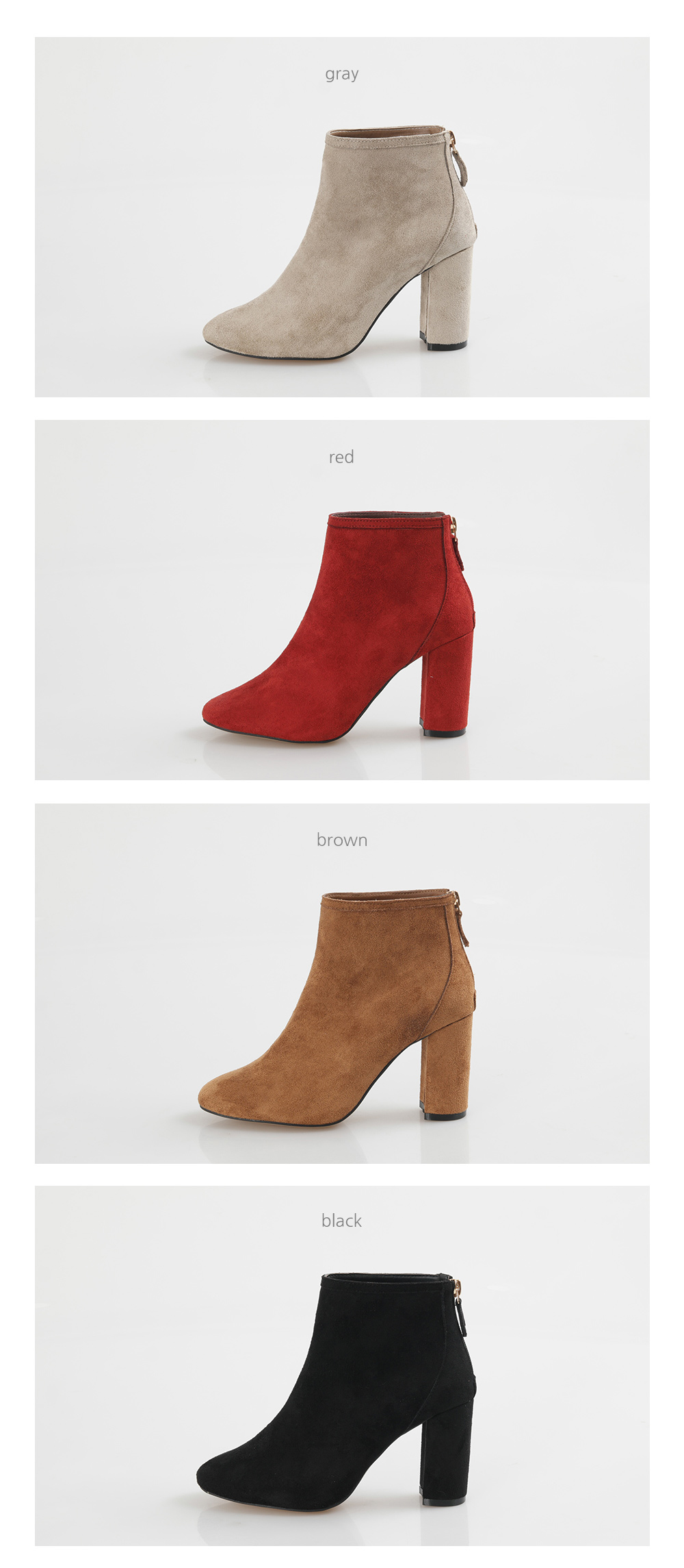 Comfortable suede Women Angle Boots One-point coor