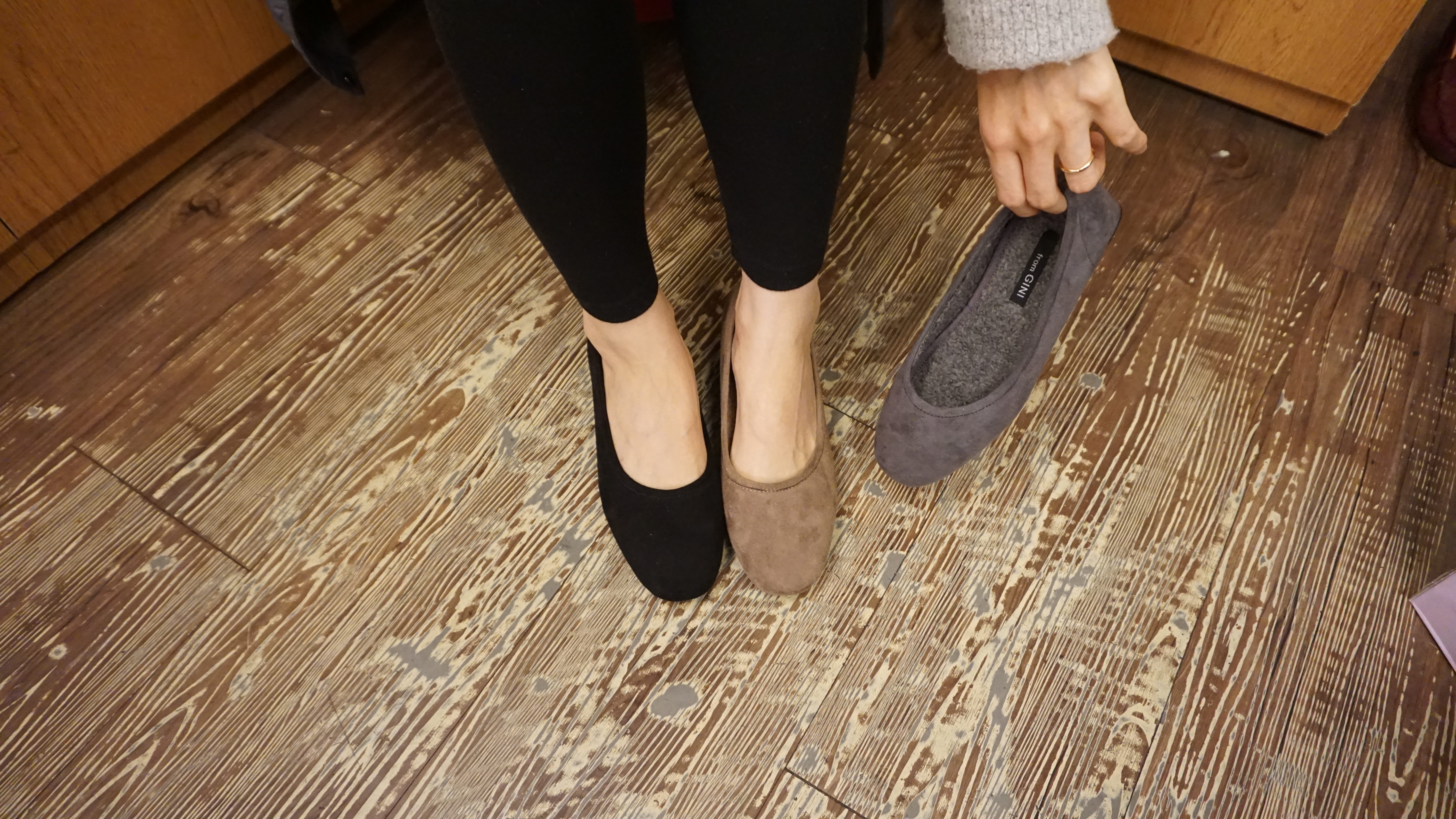 Lava 4cm Fleece Shoe Fur Lining Pumps Suede Winter