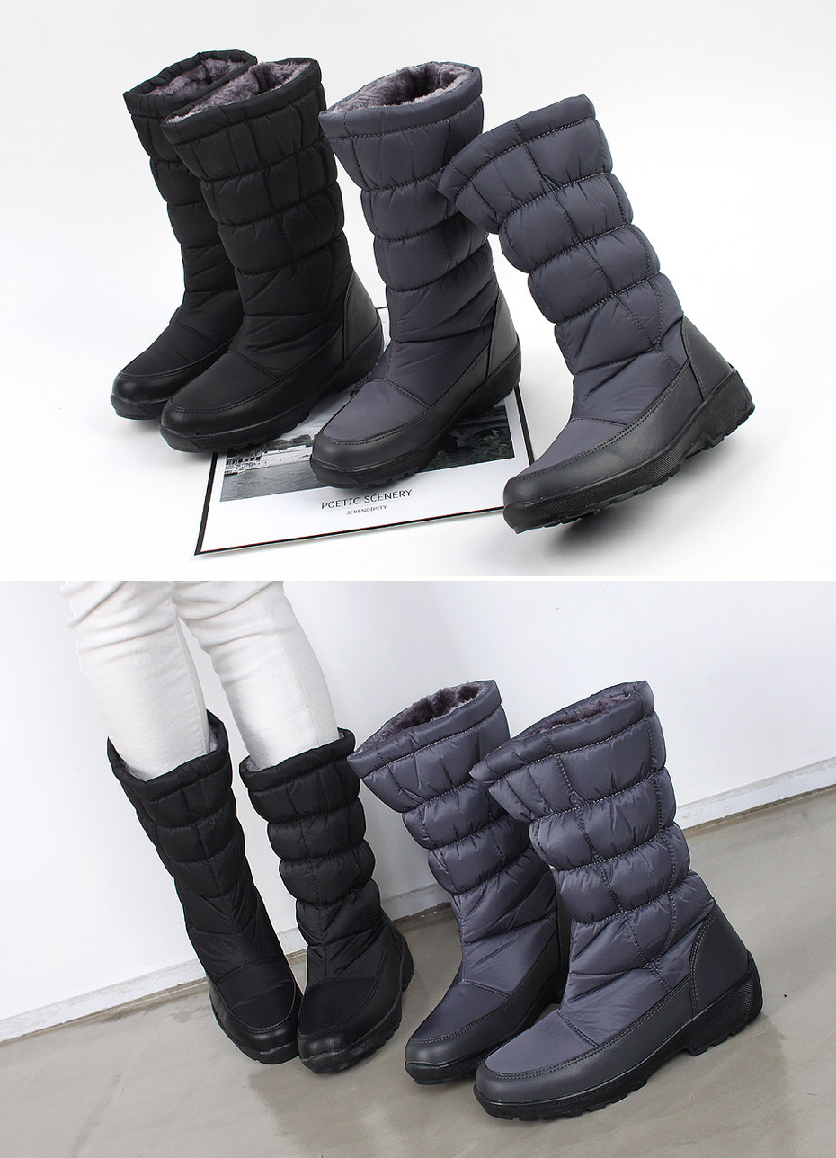 3.5cm warm lining padded boots ladies warm mood co
