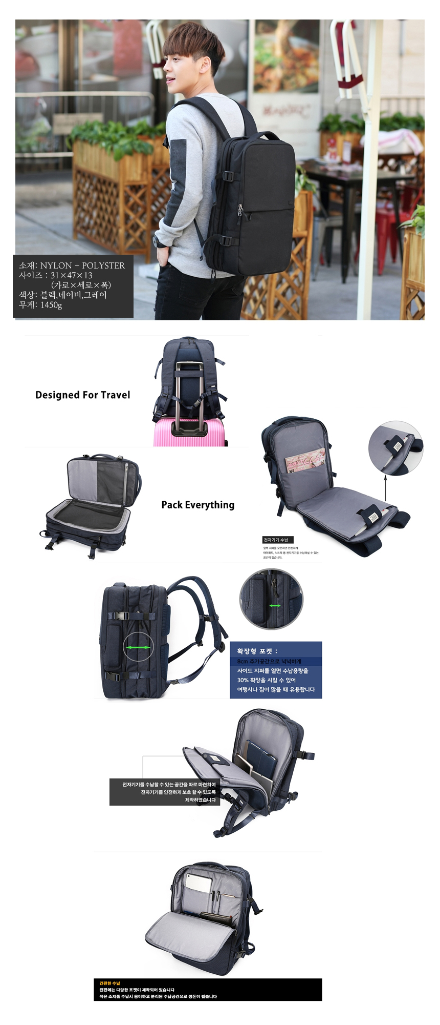 Travel Backpack Backpack Carrier DF-101 Notebook W