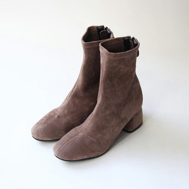 Spandex Suede Ankle Boots 5cm casual design A neat