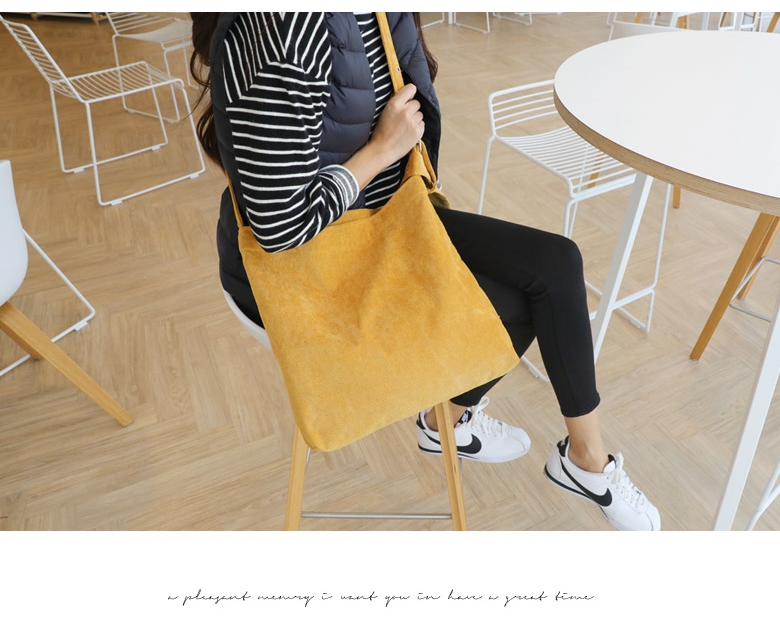 Winter Corduroy Eco Bag Backpack Women's Cross 