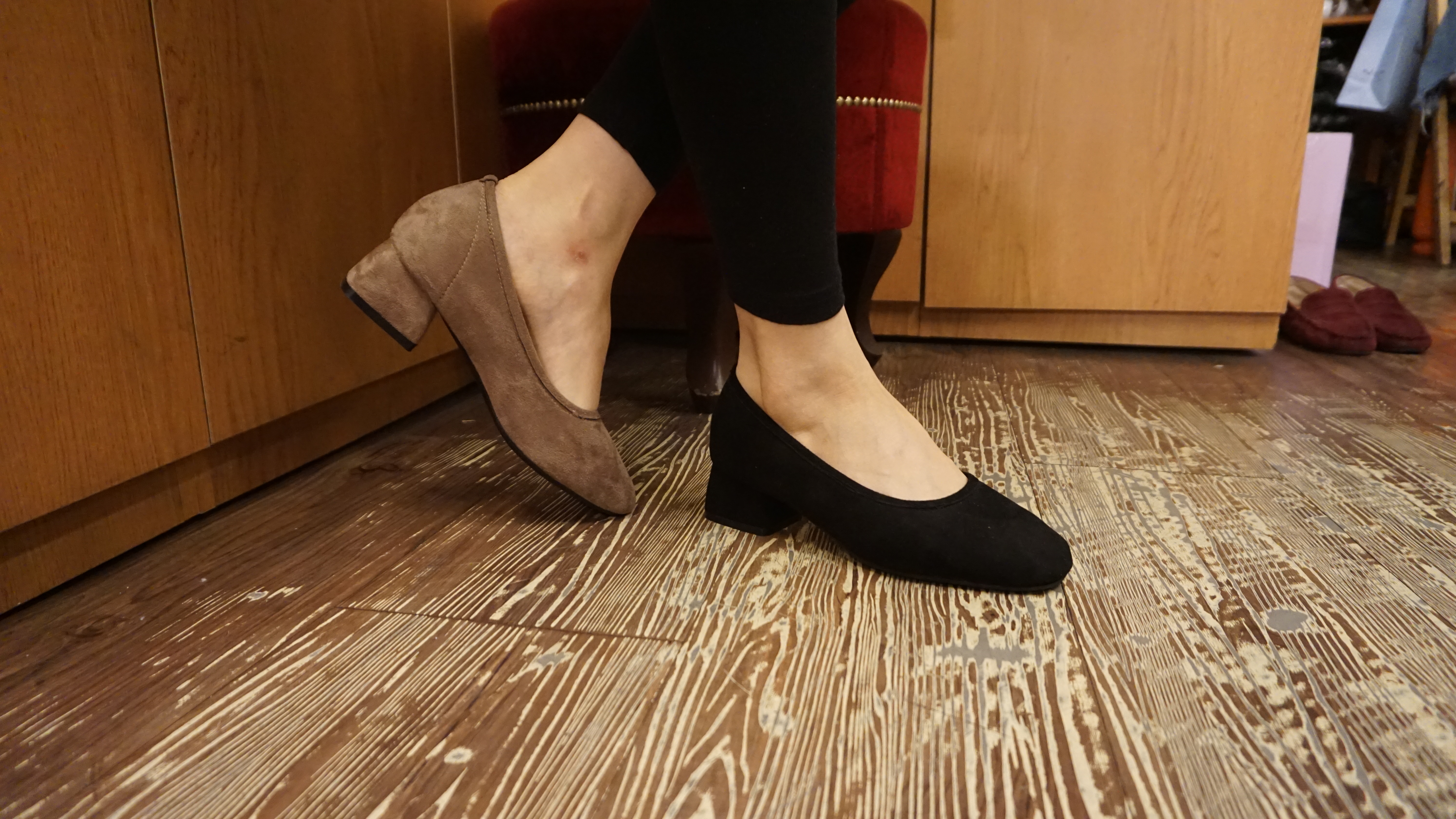 Lava 4cm Fleece Shoe Fur Lining Pumps Suede Winter