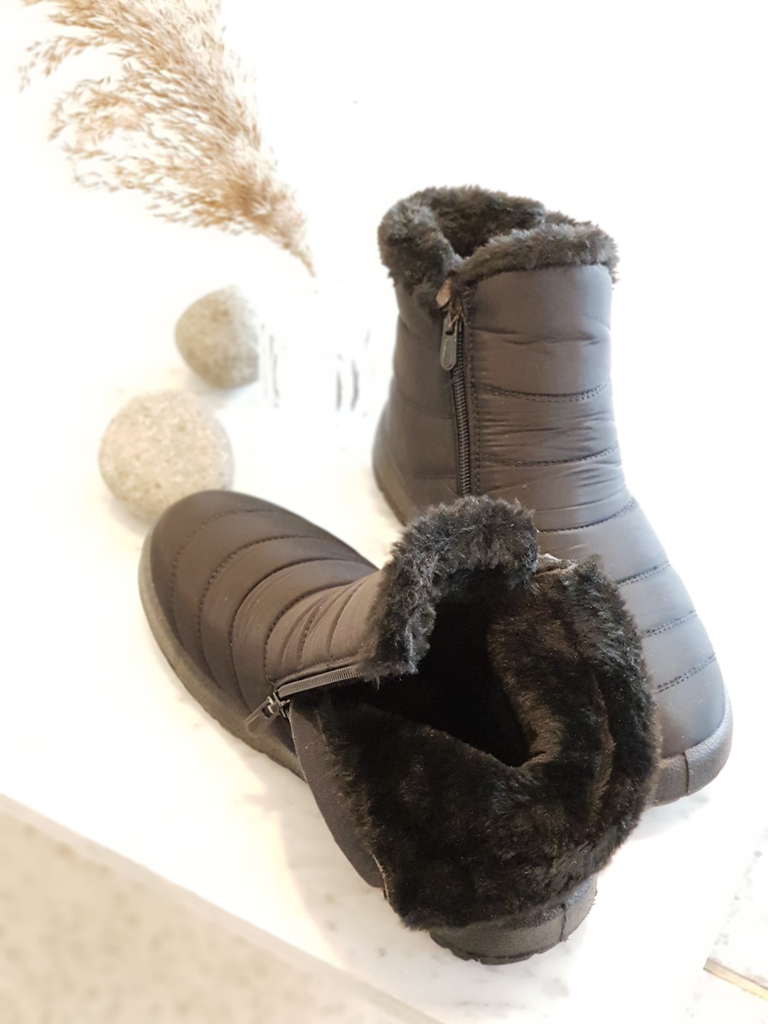 Warm padding boots winter shoes woman