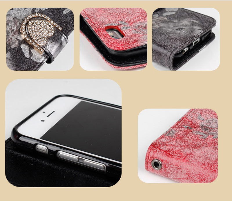 IPhone X Cases Flora Heart Diary 40 Couples A feel