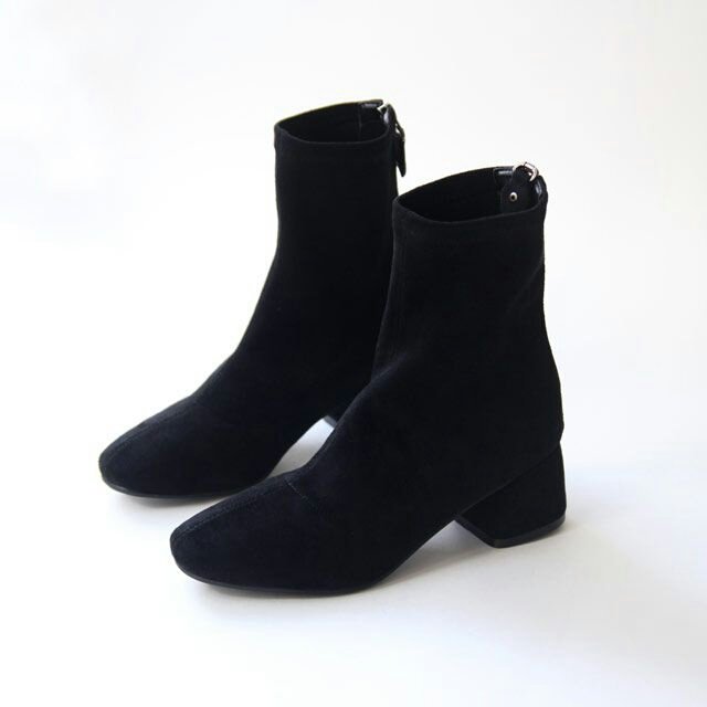 Spandex Suede Ankle Boots 5cm casual design A neat