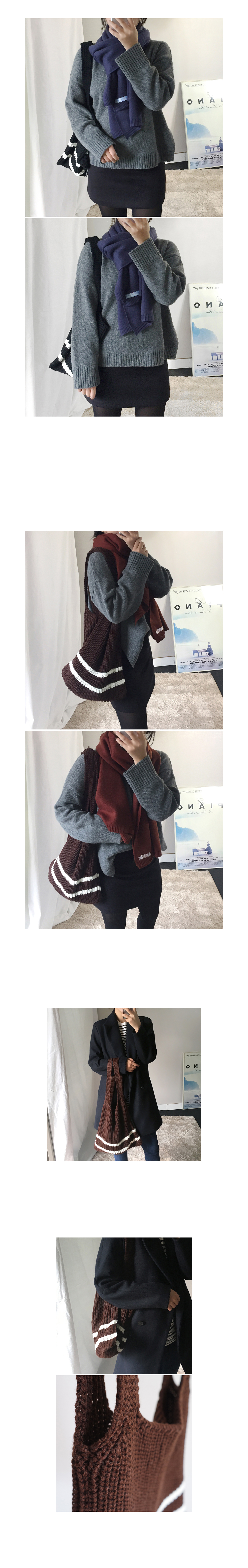 Knit color knit eco bag new term look bag diaper s