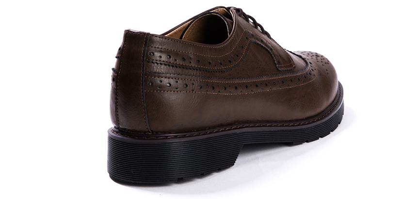 Men's Heel Wingtip Lopper Trendy Styling Dandy 