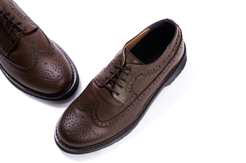 Men's Heel Wingtip Lopper Trendy Styling Dandy 