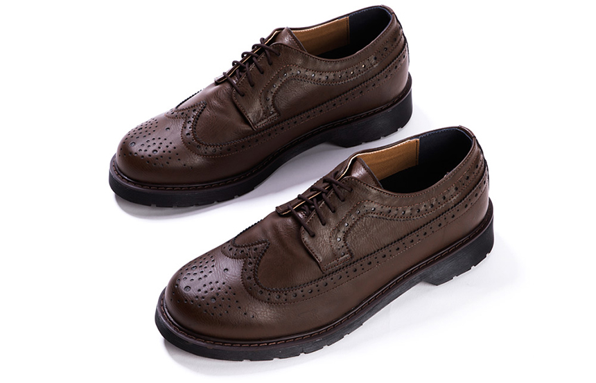 Men's Heel Wingtip Lopper Trendy Styling Dandy 