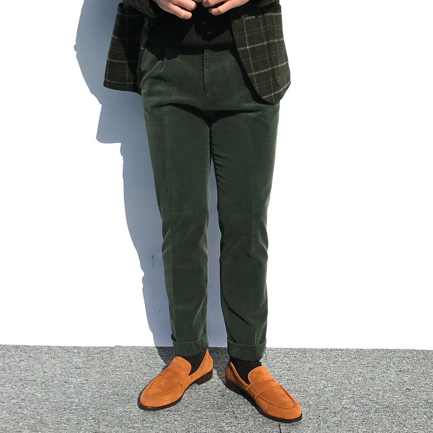 Cowhide suede rope handmade 3color men's shoes 