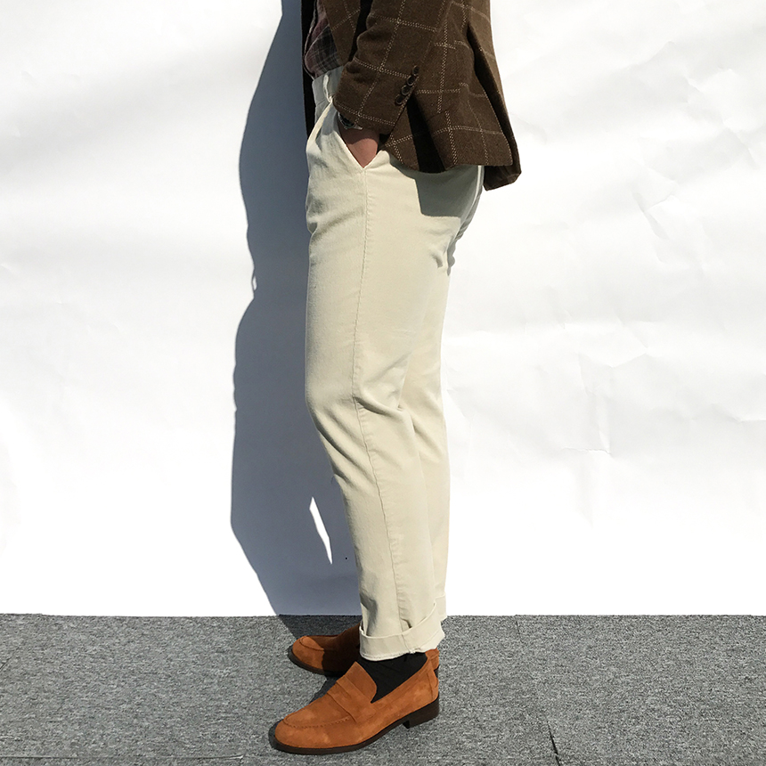 Cowhide suede rope handmade 3color men's shoes 