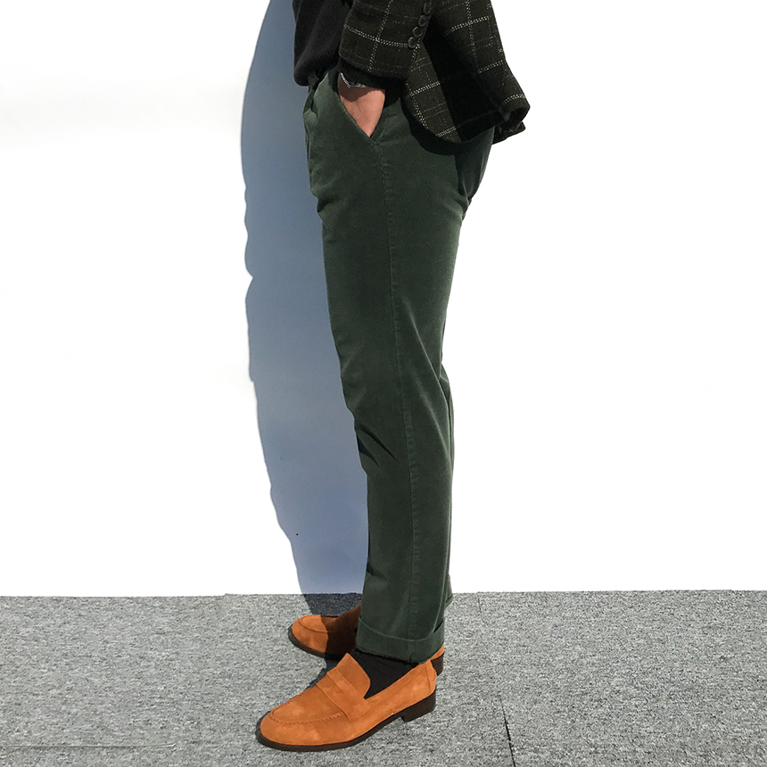 Cowhide suede rope handmade 3color men's shoes 