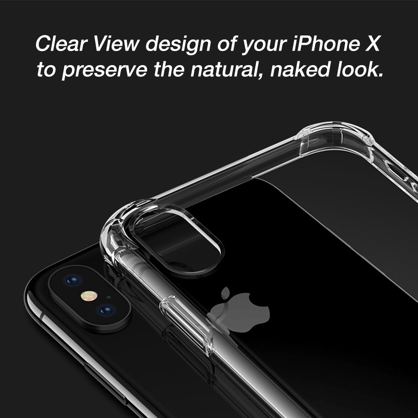 IPhone X Case Never Die Bumper Clear Shock Protect