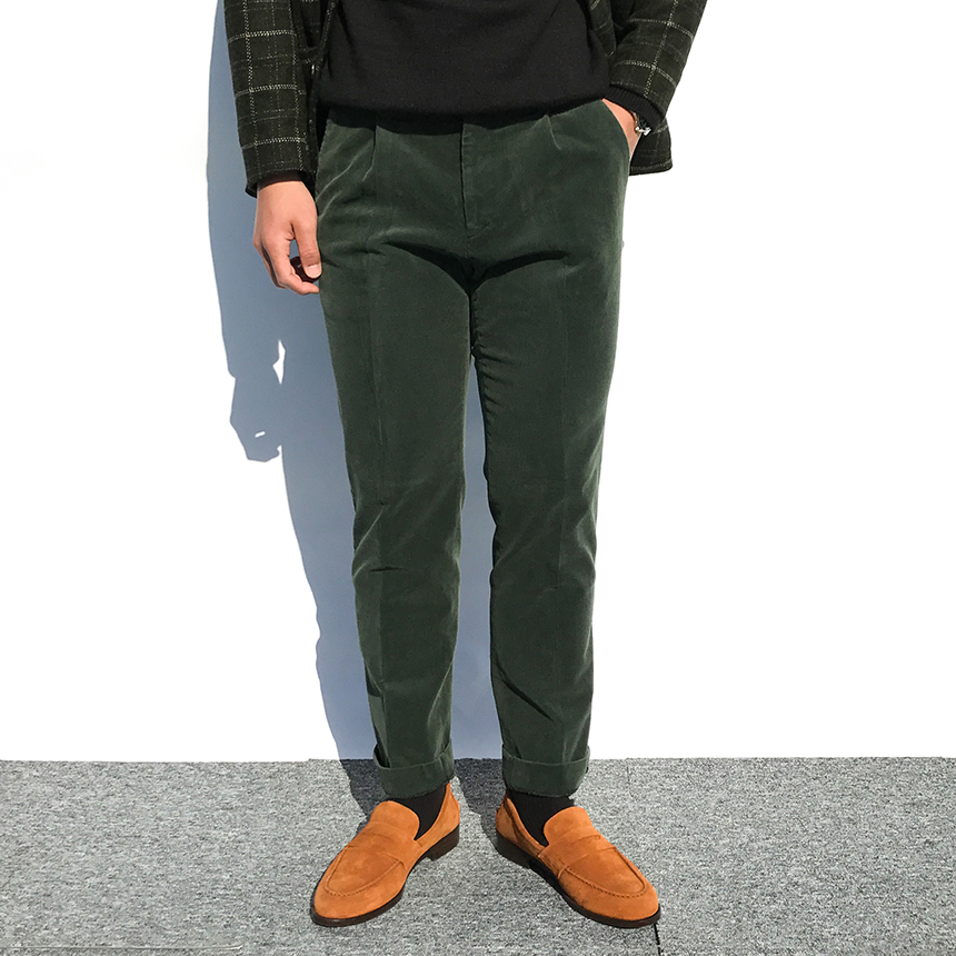 Cowhide suede rope handmade 3color men's shoes 