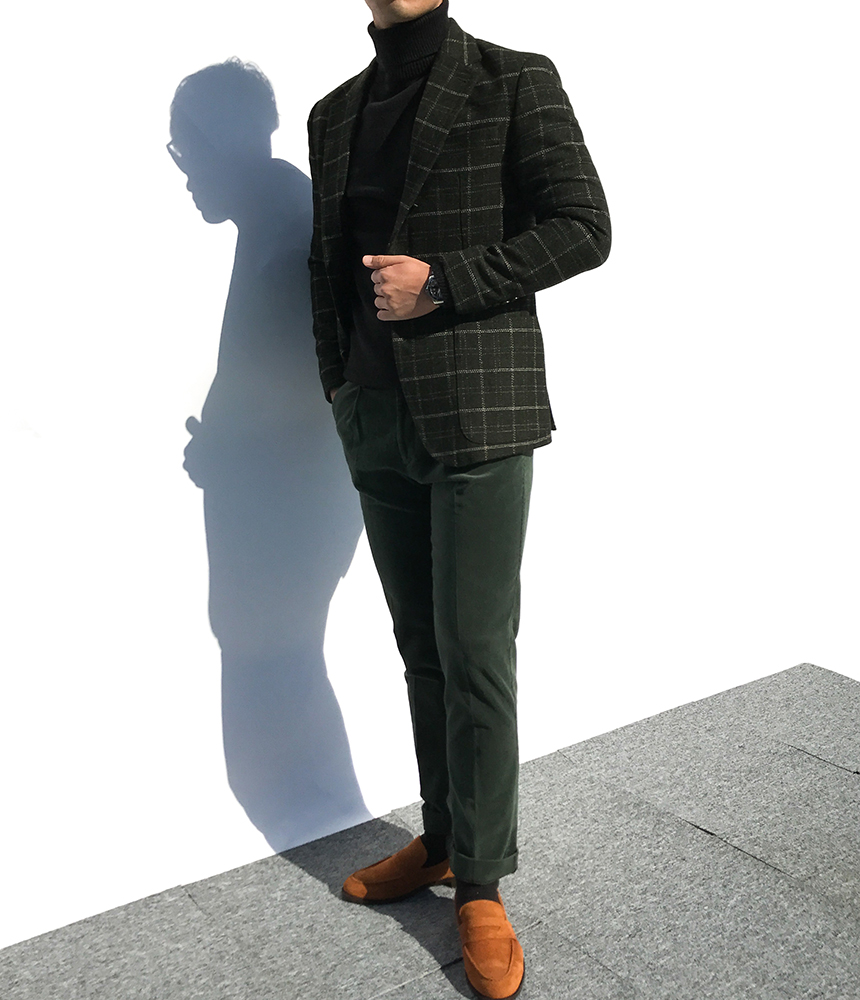 Cowhide suede rope handmade 3color men's shoes 