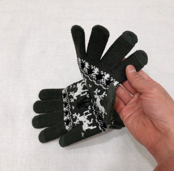 Unisex winter smart phone touch brushed gloves 6co