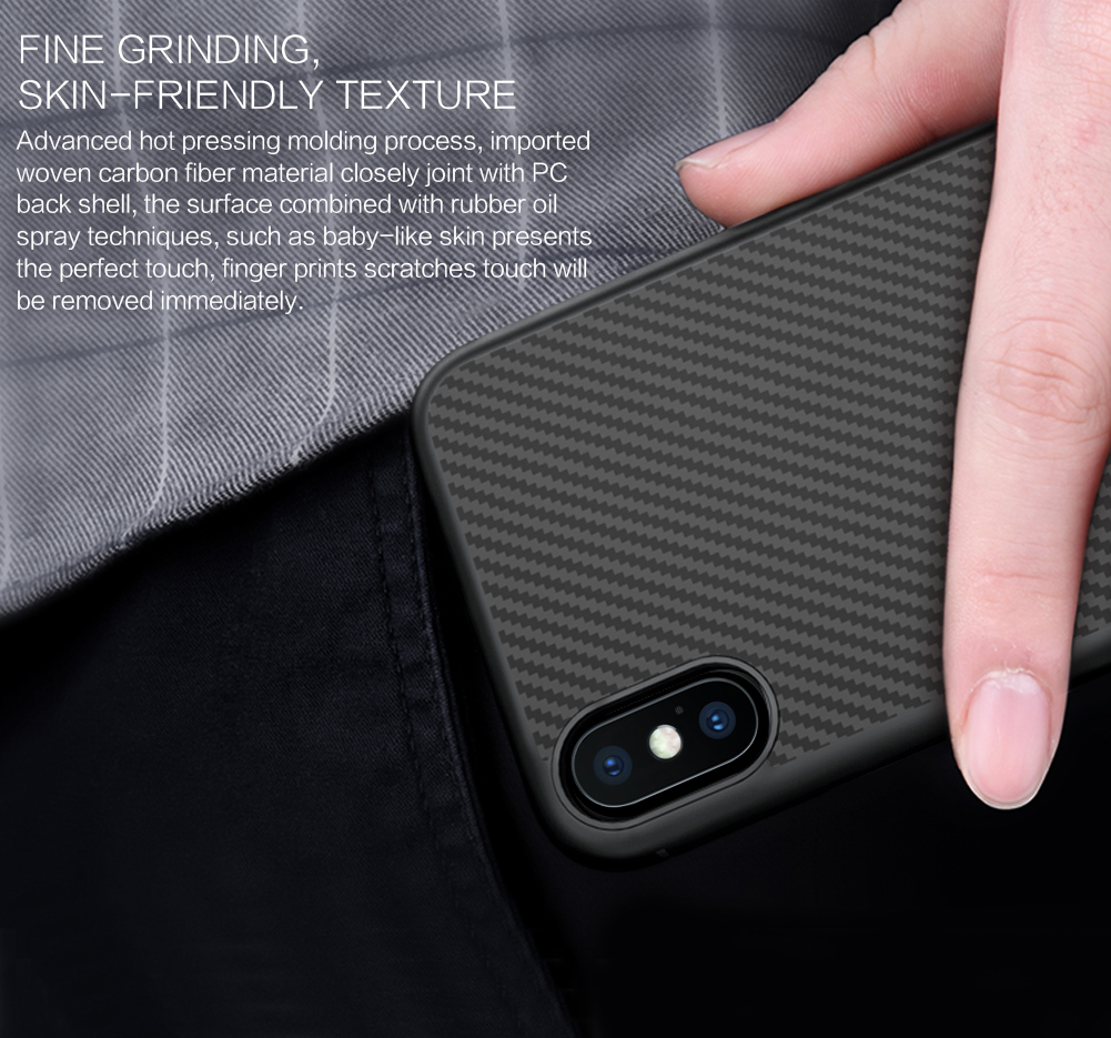 IPhone X Case Neilkin Carbon Slim Fit Ultra Thin R