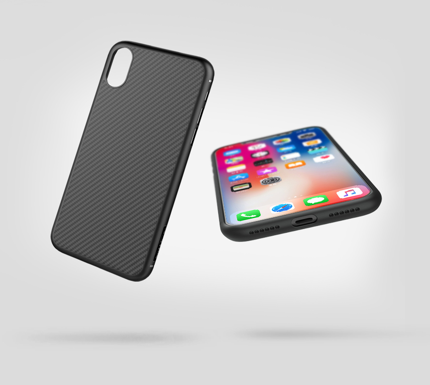 IPhone X Case Neilkin Carbon Slim Fit Ultra Thin R