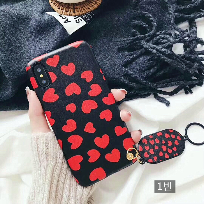 Hearts iPhone X Case 8 Plus 6S Unique Slim Cellpho