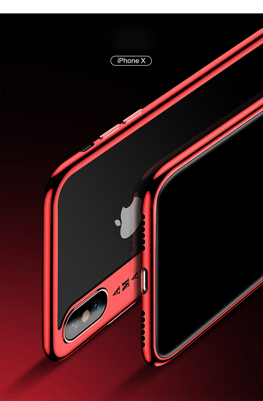 CAFELE Mirror Clear Full Cover iPhone X Case Unusu