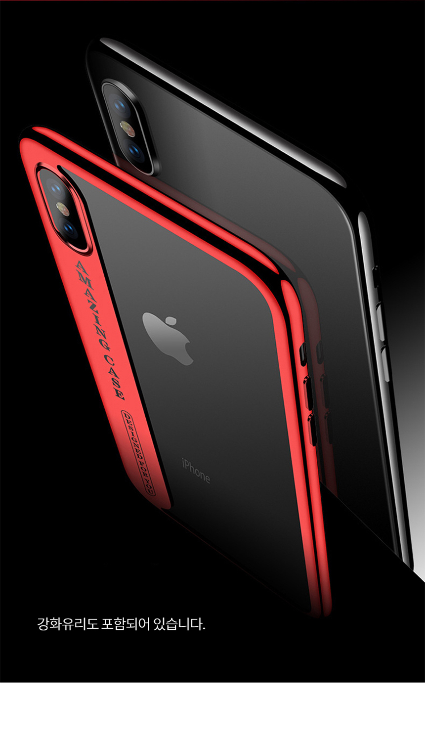 CAFELE Mirror Clear Full Cover iPhone X Case Unusu