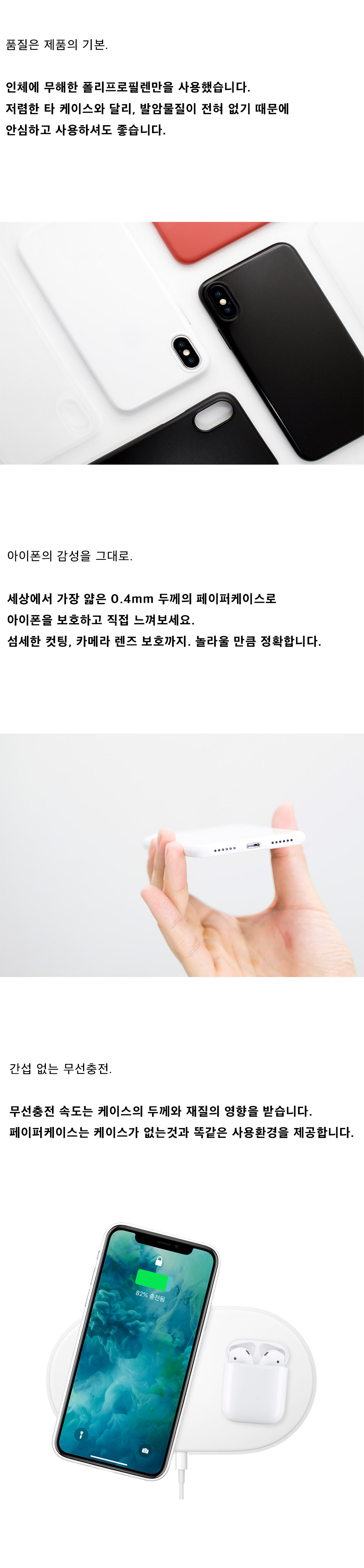 1 + 1 Paper Case iPhone 4 X 0.4mm Slim 7 Jet White