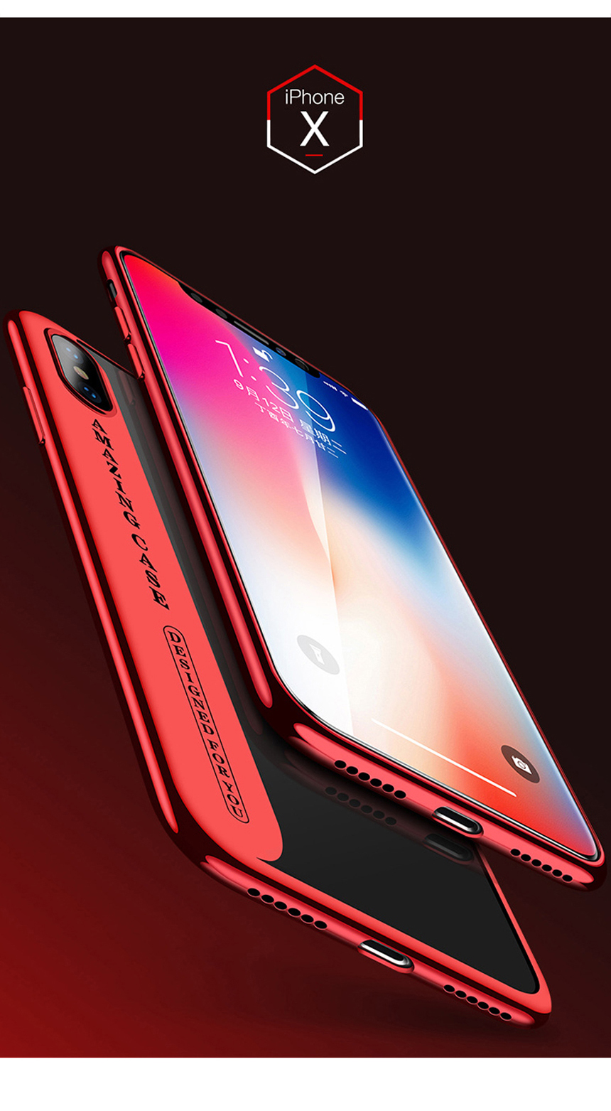 CAFELE Mirror Clear Full Cover iPhone X Case Unusu