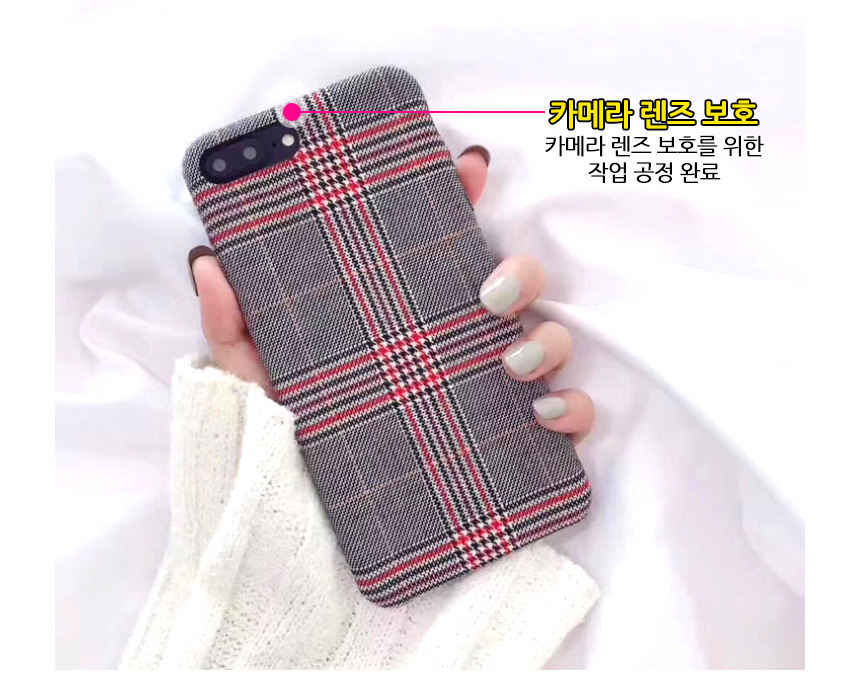 Fabric Pretty Winter Iphone X Case 8+ 7+ x Feature