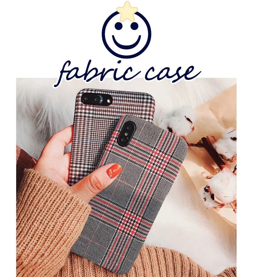 Fabric Pretty Winter Iphone X Case 8+ 7+ x Feature