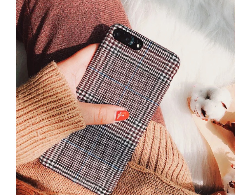 Fabric Pretty Winter Iphone X Case 8+ 7+ x Feature