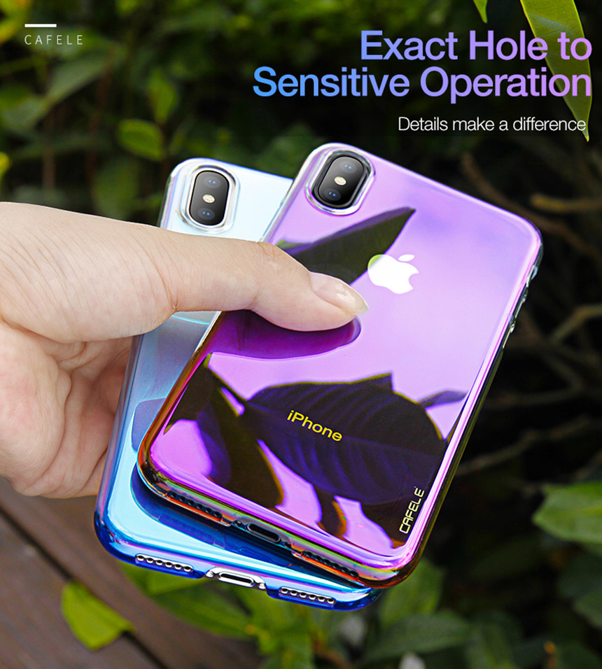 CAFELE Genuine Gradient iPhone C Case cute cute se