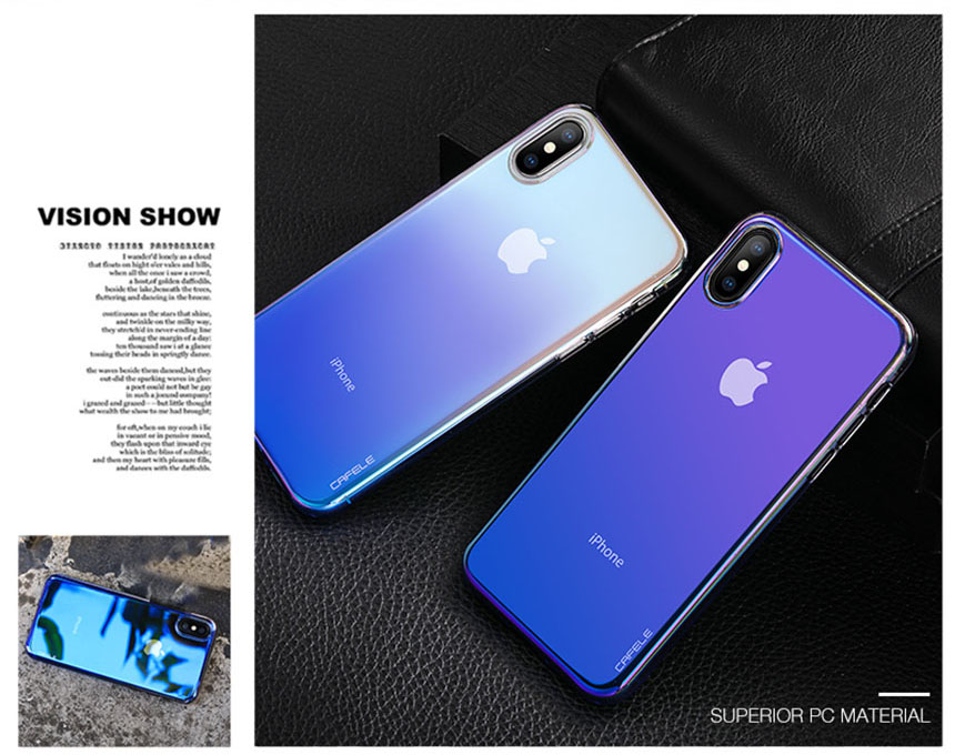 CAFELE Genuine Gradient iPhone C Case cute cute se