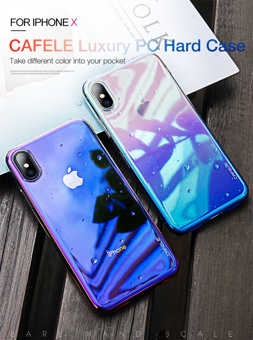 CAFELE Genuine Gradient iPhone C Case cute cute se