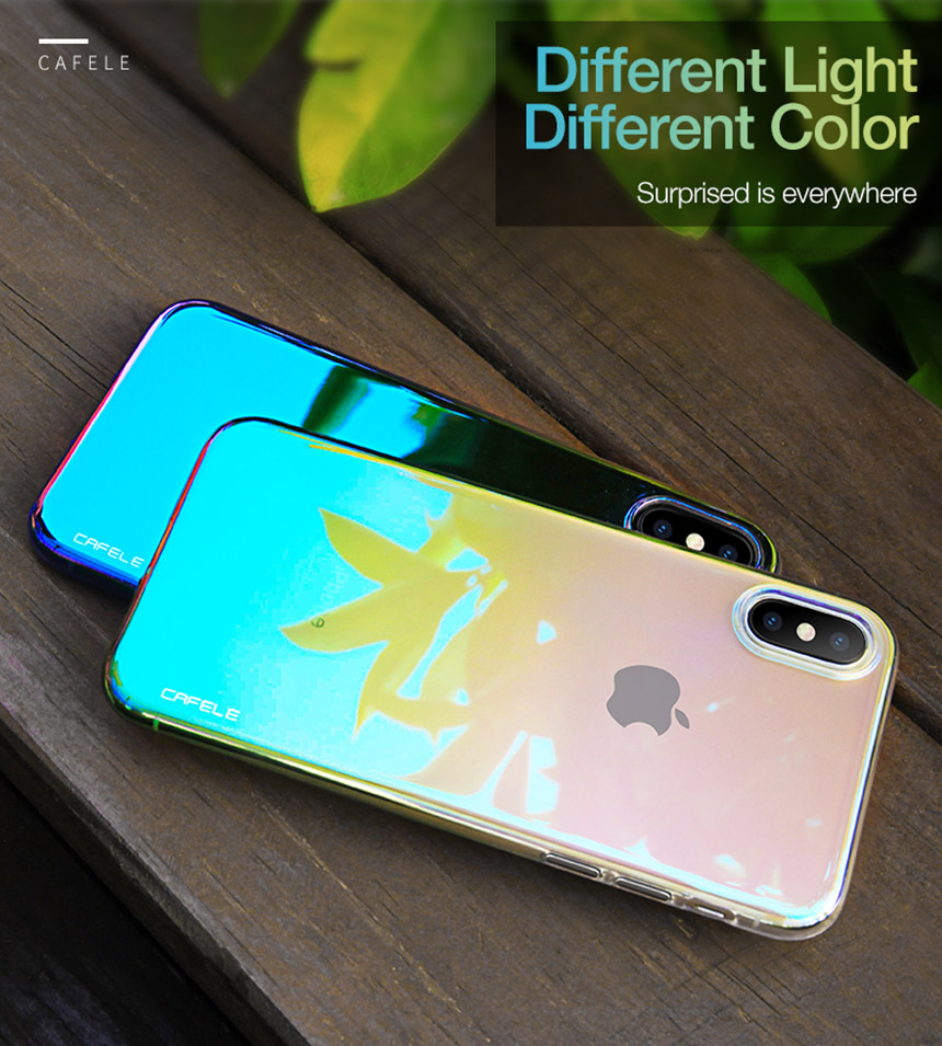 CAFELE Genuine Gradient iPhone C Case cute cute se