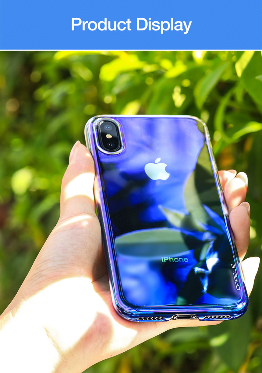 CAFELE Genuine Gradient iPhone C Case cute cute se