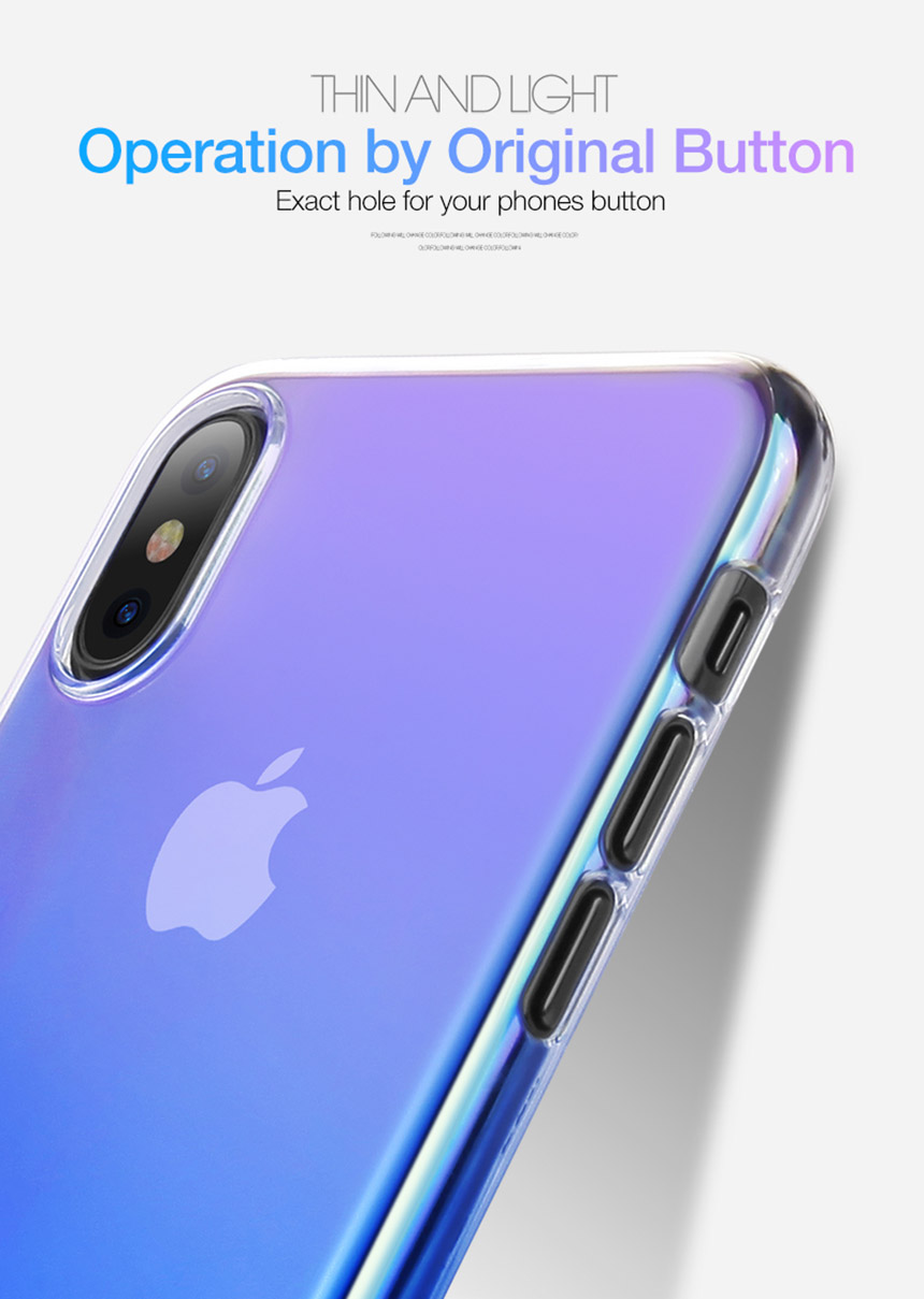 CAFELE Genuine Gradient iPhone C Case cute cute se