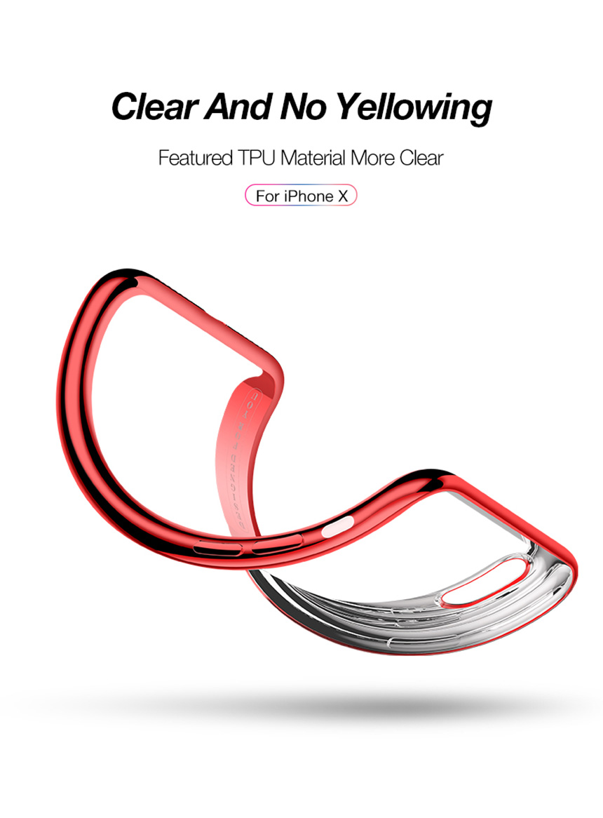 CAFELE Genuine AMAZING Full Cover Clear iPhone Cas