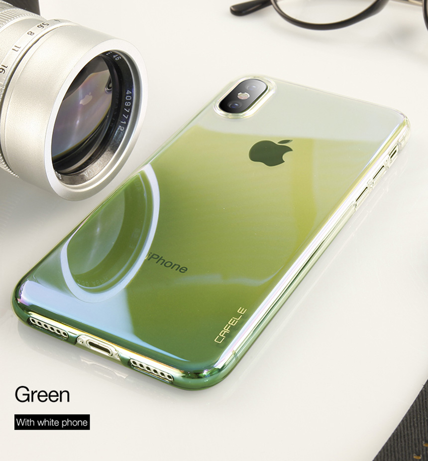 CAFELE Genuine Gradient iPhone C Case cute cute se