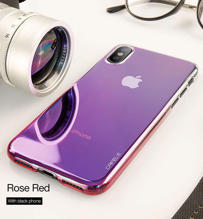 CAFELE Genuine Gradient iPhone C Case cute cute se